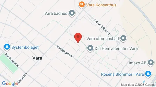 Apartments for rent i Vara - kort over placeringen