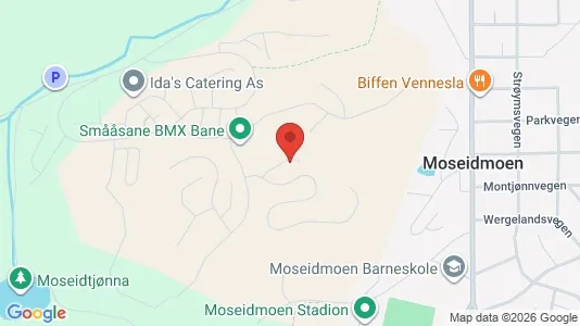 Rooms for rent i Vennesla - kort over placeringen