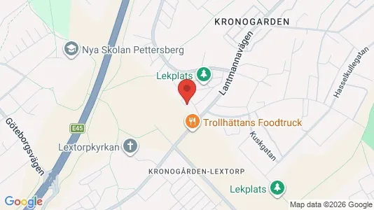 Apartments for rent i Trollhättan - kort over placeringen