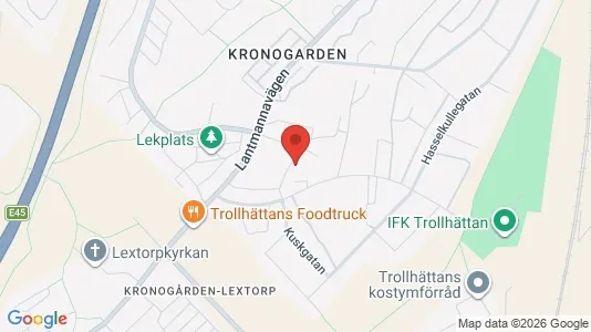 Apartments for rent i Trollhättan - kort over placeringen