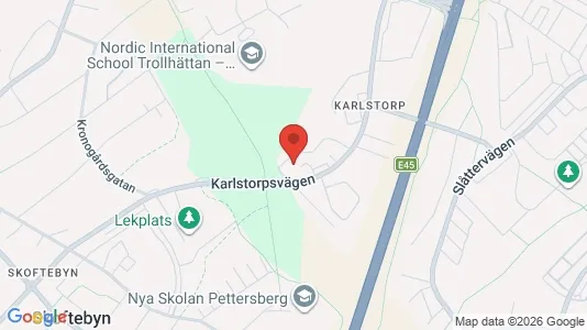Apartments for rent i Trollhättan - kort over placeringen