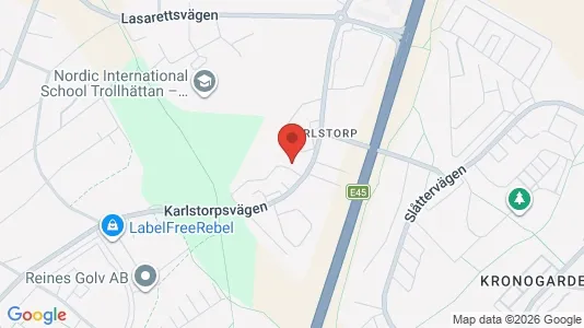 Apartments for rent i Trollhättan - kort over placeringen