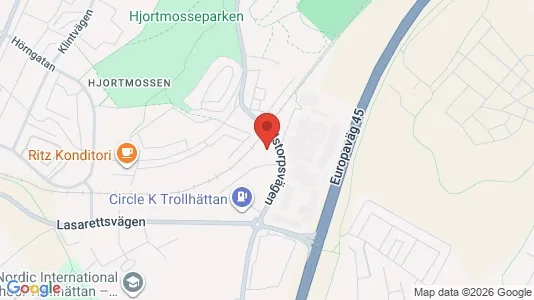 Apartments for rent i Trollhättan - kort over placeringen