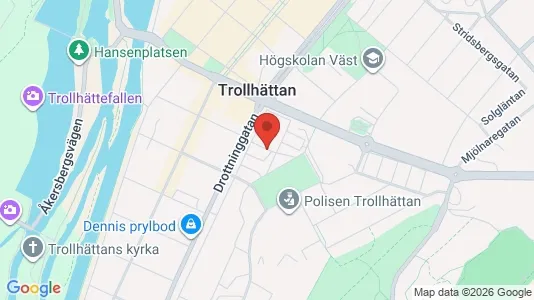 Apartments for rent i Trollhättan - kort over placeringen