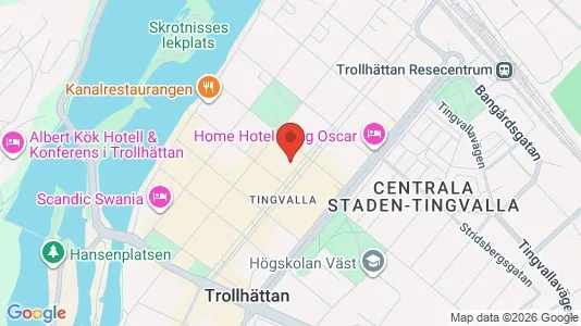 Apartments for rent i Trollhättan - kort over placeringen