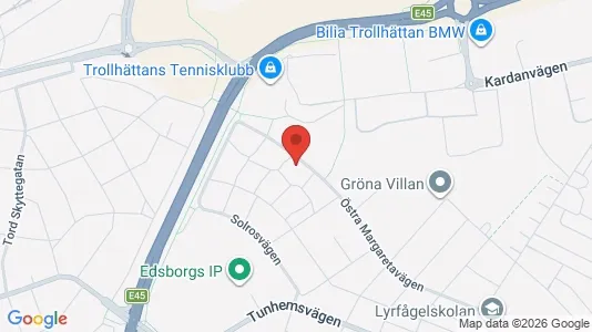 Apartments for rent i Trollhättan - kort over placeringen