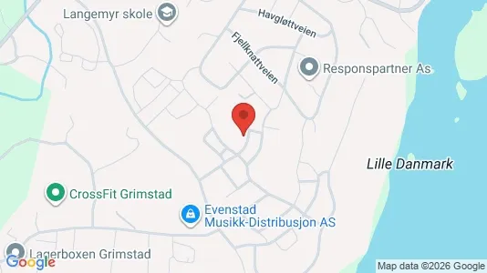 Apartments for rent i Grimstad - kort over placeringen