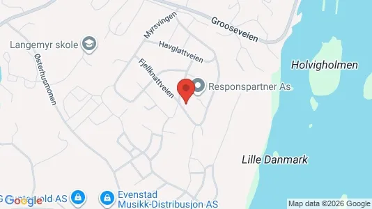 Apartments for rent i Grimstad - kort over placeringen