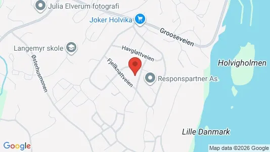 Rooms for rent i Grimstad - kort over placeringen