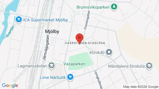 Apartments for rent i Mjölby - kort over placeringen