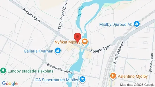 Apartments for rent i Mjölby - kort over placeringen