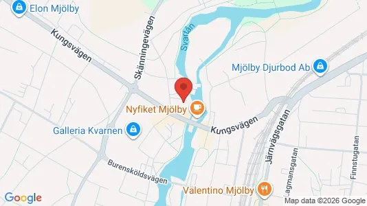 Apartments for rent i Mjölby - kort over placeringen