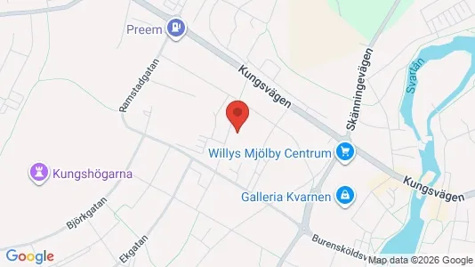 Apartments for rent i Mjölby - kort over placeringen