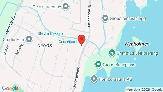 Apartments for rent i Grimstad - kort over placeringen