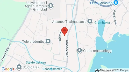 Rooms for rent i Grimstad - kort over placeringen