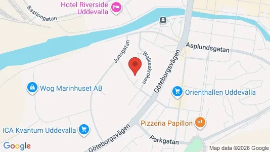 Apartments for rent i Uddevalla - kort over placeringen