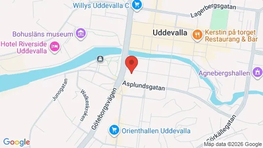 Apartments for rent i Uddevalla - kort over placeringen