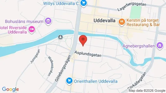 Apartments for rent i Uddevalla - kort over placeringen