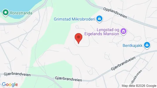 Apartments for rent i Grimstad - kort over placeringen