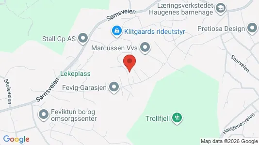 Apartments for rent i Grimstad - kort over placeringen