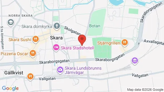 Apartments for rent i Skara - kort over placeringen