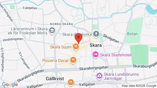 Apartments for rent i Skara - kort over placeringen