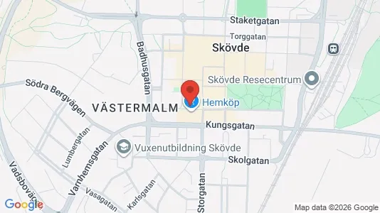 Apartments for rent i Skövde - kort over placeringen