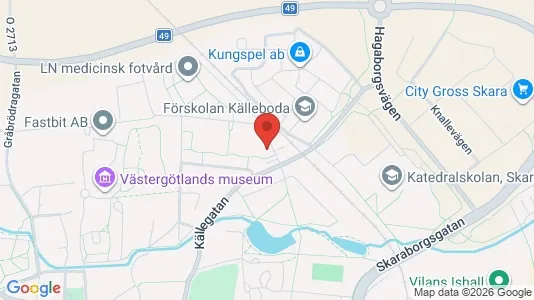 Apartments for rent i Skara - kort over placeringen
