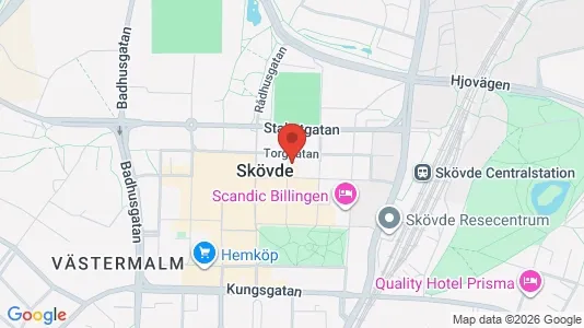 Apartments for rent i Skövde - kort over placeringen