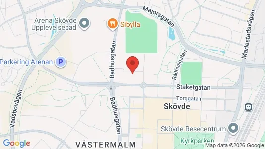 Apartments for rent i Skövde - kort over placeringen