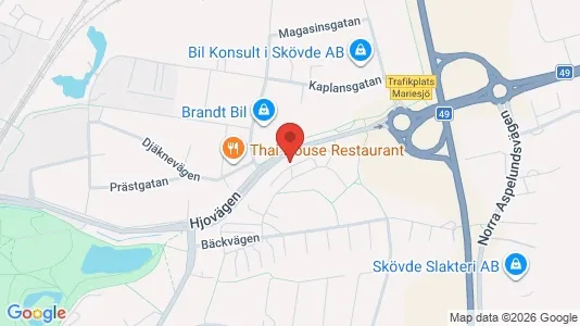 Apartments for rent i Skövde - kort over placeringen