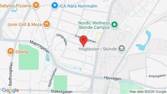 Apartments for rent i Skövde - kort over placeringen