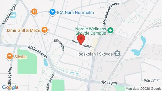 Apartments for rent i Skövde - kort over placeringen