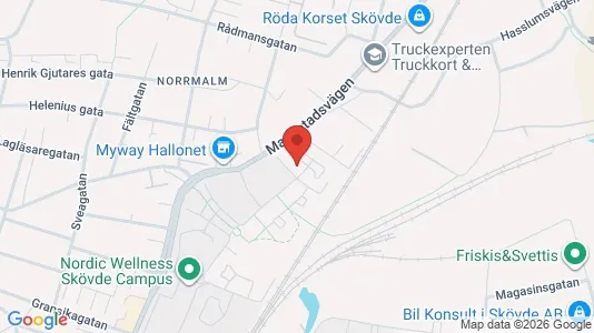 Apartments for rent i Skövde - kort over placeringen