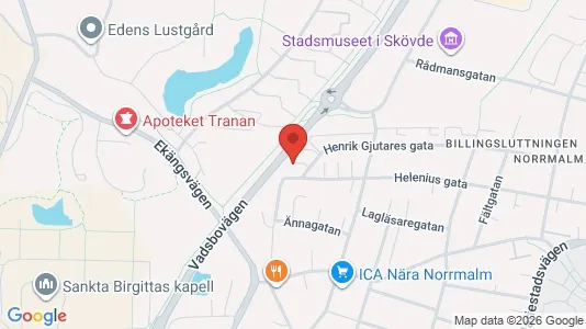 Apartments for rent i Skövde - kort over placeringen