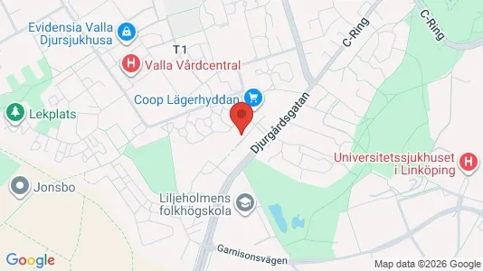 Apartments for rent i Linköping - kort over placeringen