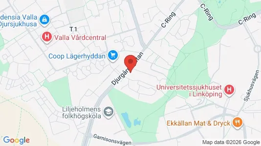 Apartments for rent i Linköping - kort over placeringen