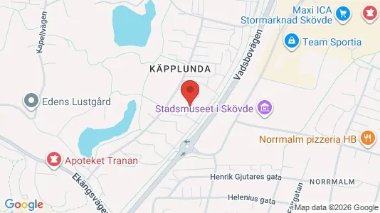 Apartments for rent i Skövde - kort over placeringen