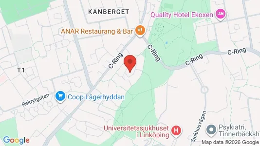 Apartments for rent i Linköping - kort over placeringen