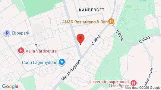 Apartments for rent i Linköping - kort over placeringen