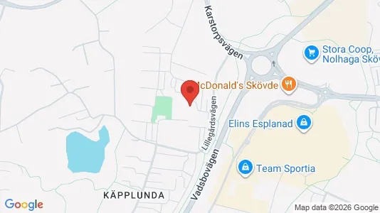Apartments for rent i Skövde - kort over placeringen