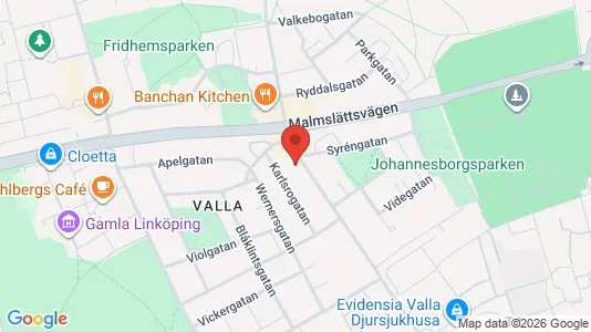 Apartments for rent i Linköping - kort over placeringen