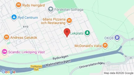 Apartments for rent i Linköping - kort over placeringen