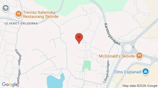 Apartments for rent i Skövde - kort over placeringen