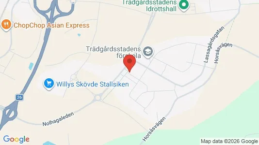 Apartments for rent i Skövde - kort over placeringen