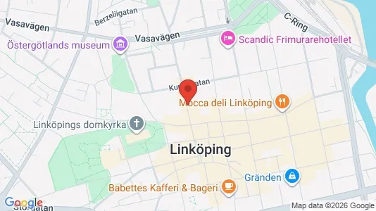 Apartments for rent i Linköping - kort over placeringen