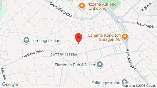 Apartments for rent i Linköping - kort over placeringen
