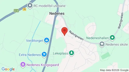 Rooms for rent i Arendal - kort over placeringen