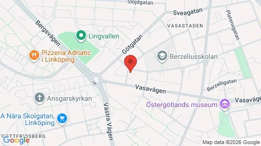Apartments for rent i Linköping - kort over placeringen