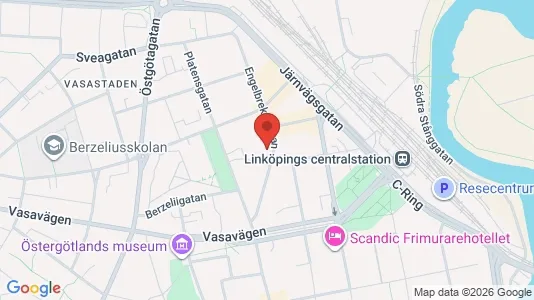 Apartments for rent i Linköping - kort over placeringen